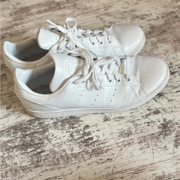 Adidas Stan Smith is white sneakers men’s size 9.5 - Picture 7 of 12